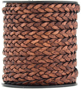 5mm Flat Braided Leather Cords
