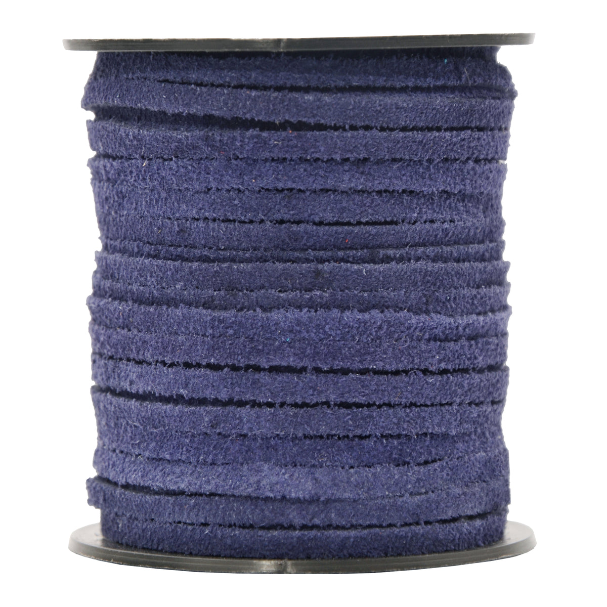 Navy Blue -Flat Suede Leather Cord 3mm