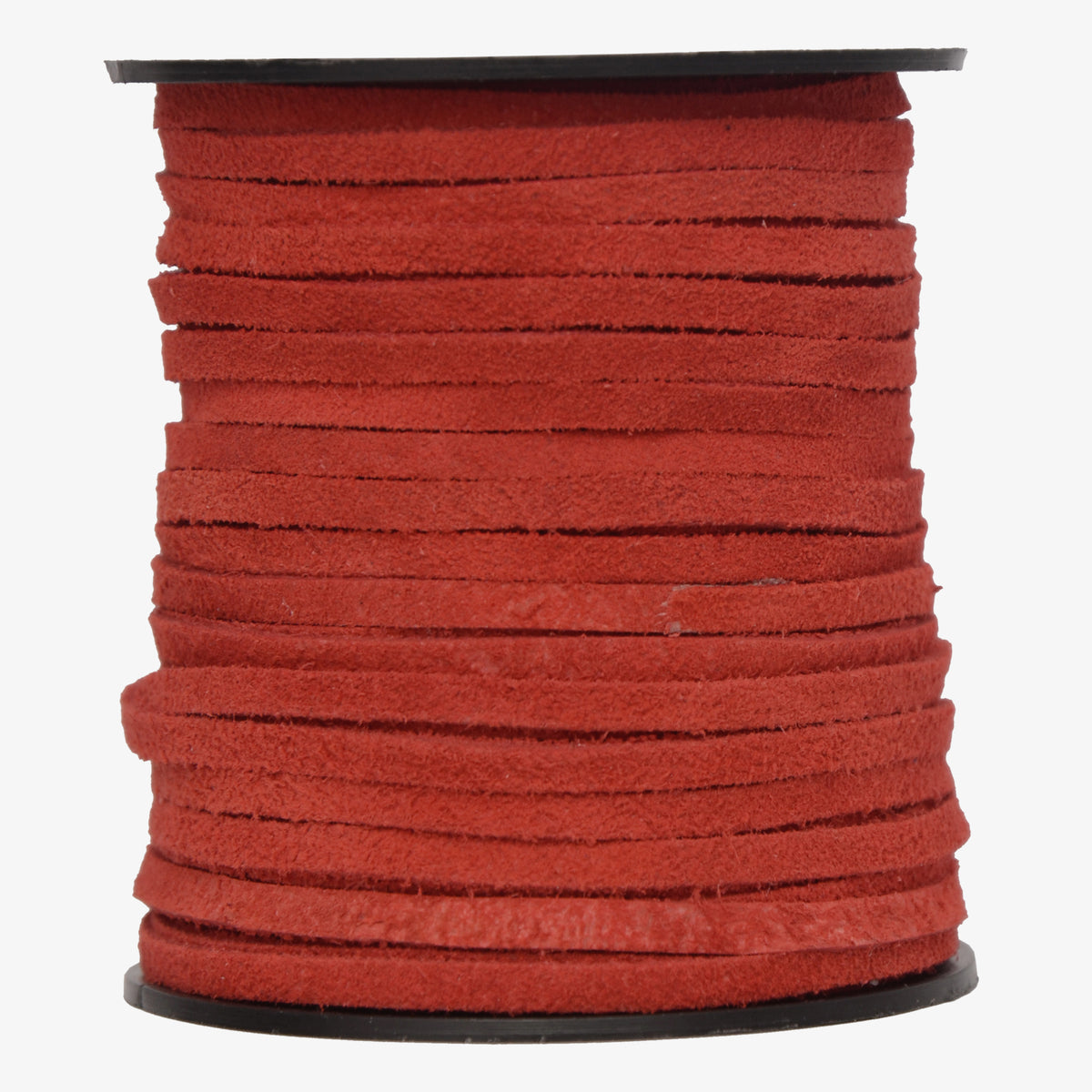 Red -Flat Suede Leather Cord 3mm