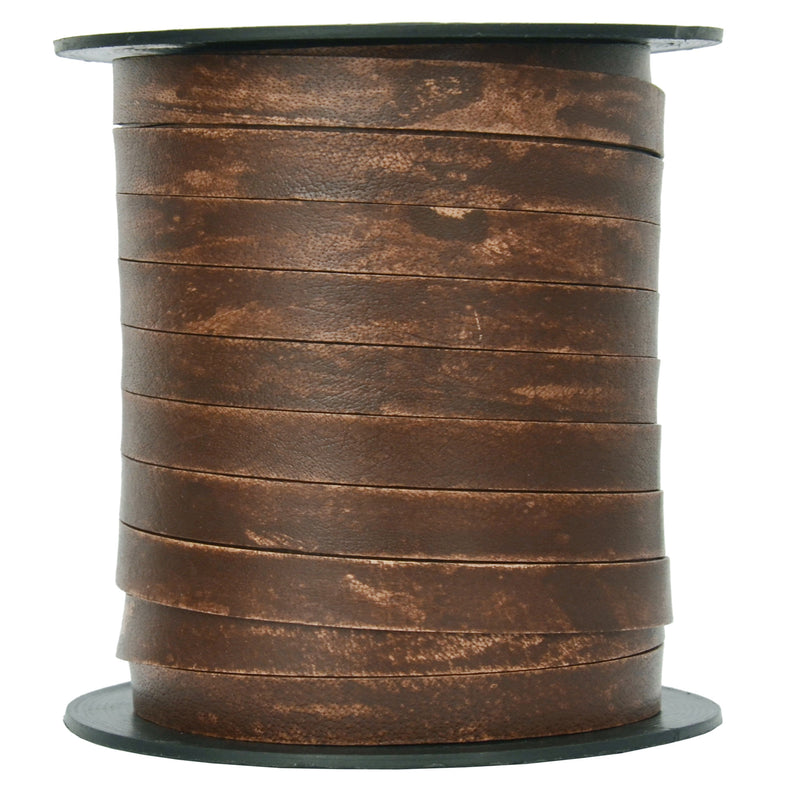 Antique Wood- Flat Leather Cord 10mm*1mm