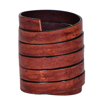 Dark Cherry Flat Leather Cords With Black Edge 10mm x 2mm- 1 meter