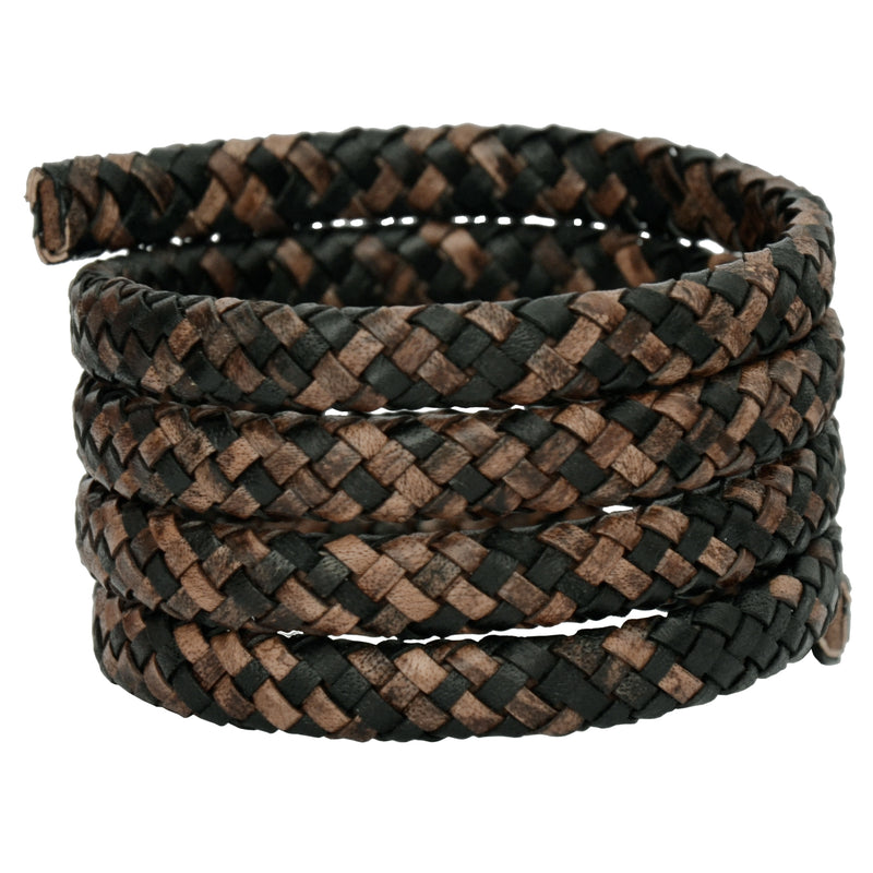 Gypsy Sippa Flat Braided Bracelet Leather Cord 8mm 1 Meter