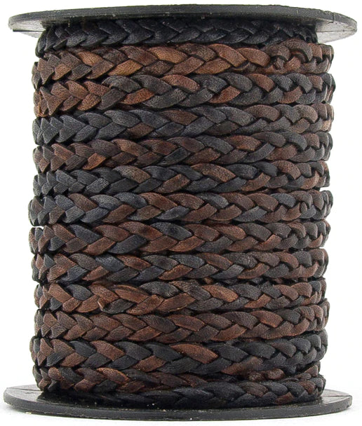 Gypsy Sippa Natural Flat Braided Leather Cord 5mm