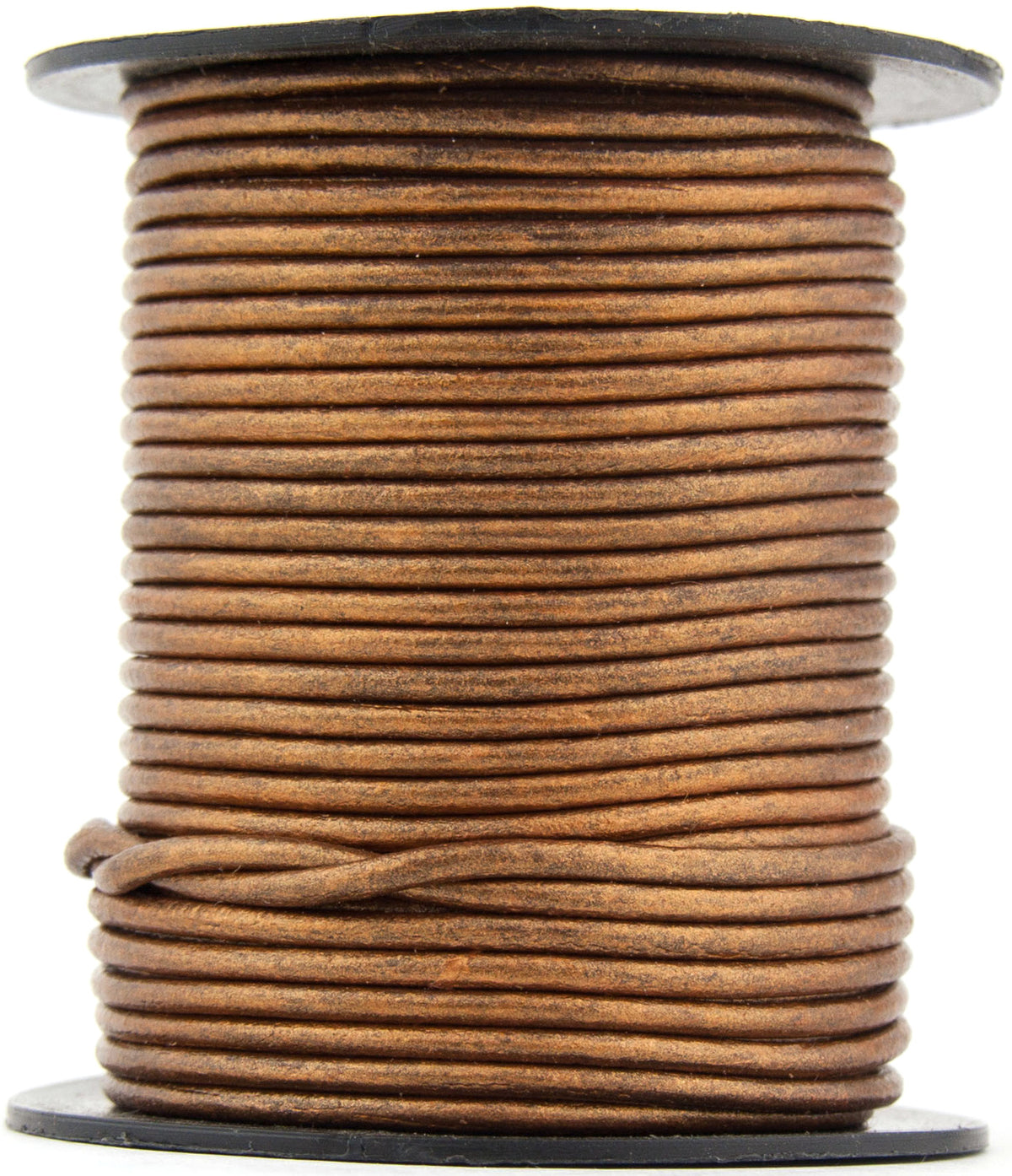 Bronze Metallic Round Leather Cord 2mm