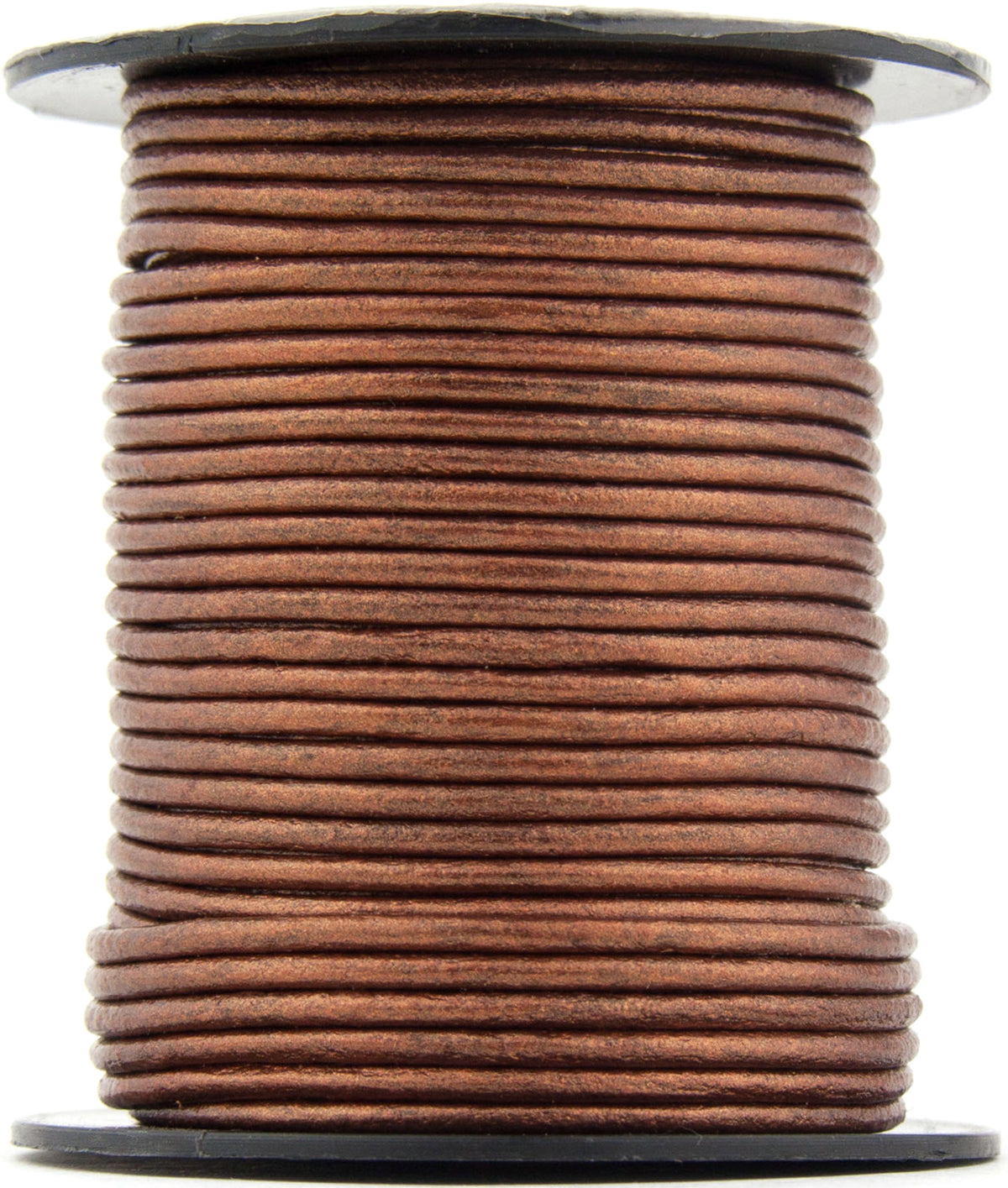 Copper Metallic Round Leather Cord 2mm