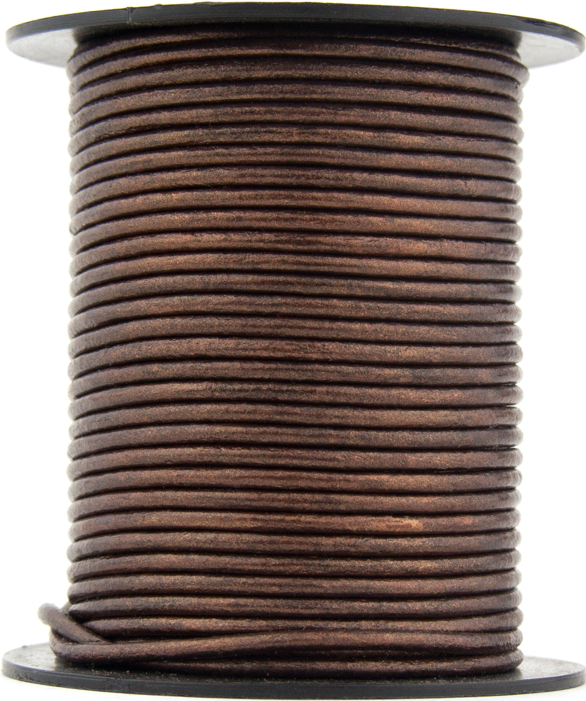 Brown metallic Round Leather Cord 1.5mm