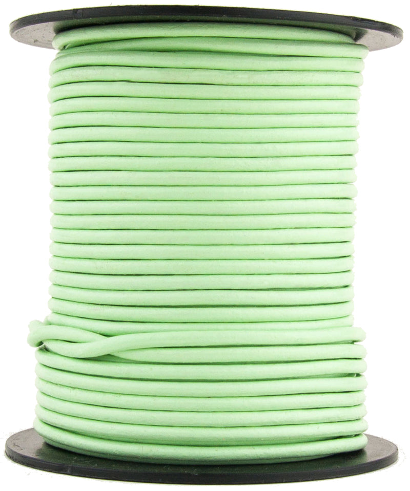 Mint Round Leather Cord 1mm