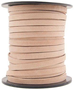 Natural Flat Leather Cord 10mm x 1mm