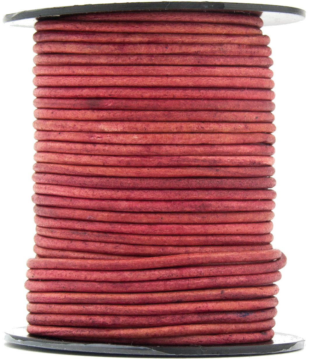 Pink Fuchsia Natural Round Leather Cord 1mm