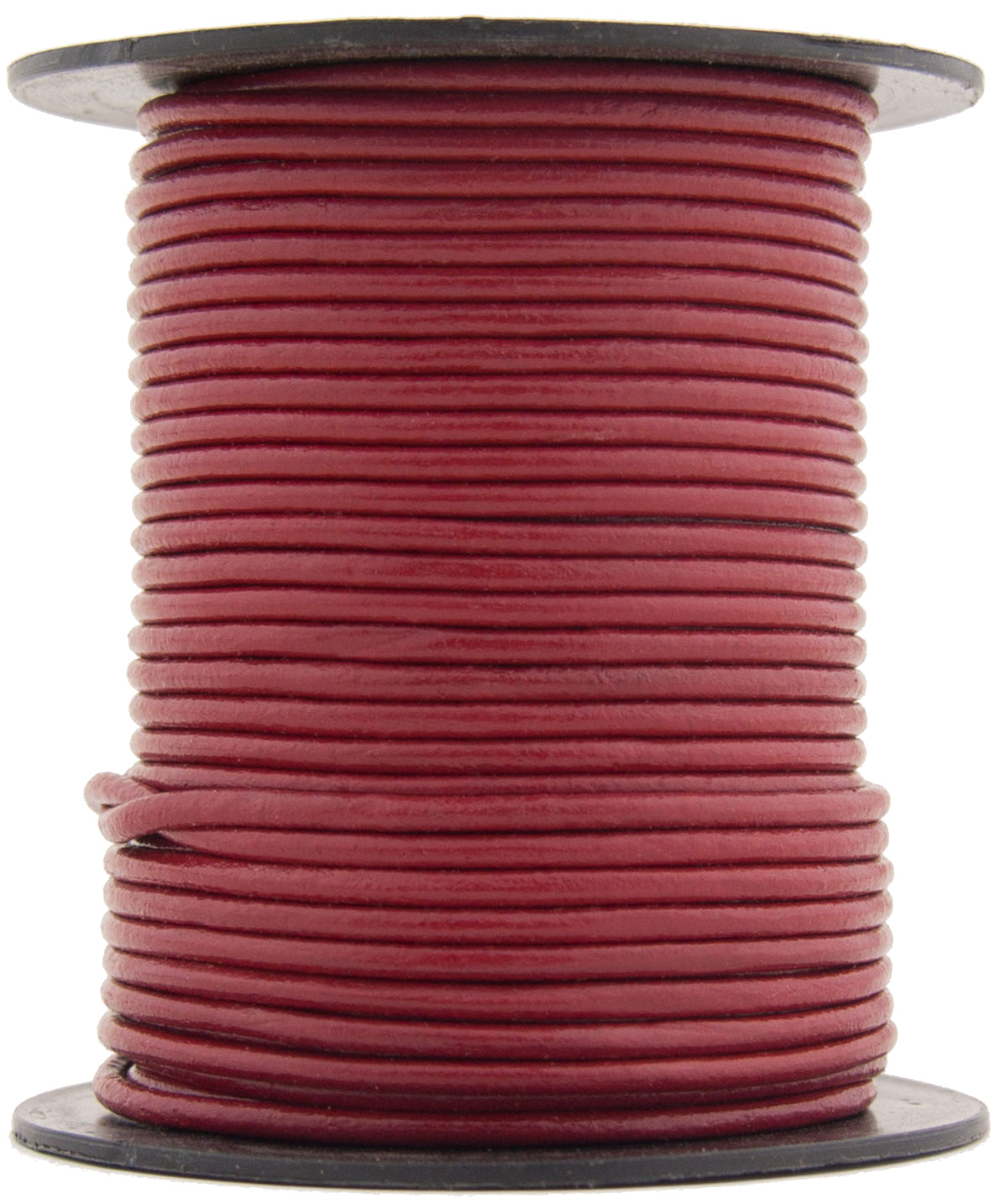 Red Scarlet Round Leather Cord 1mm