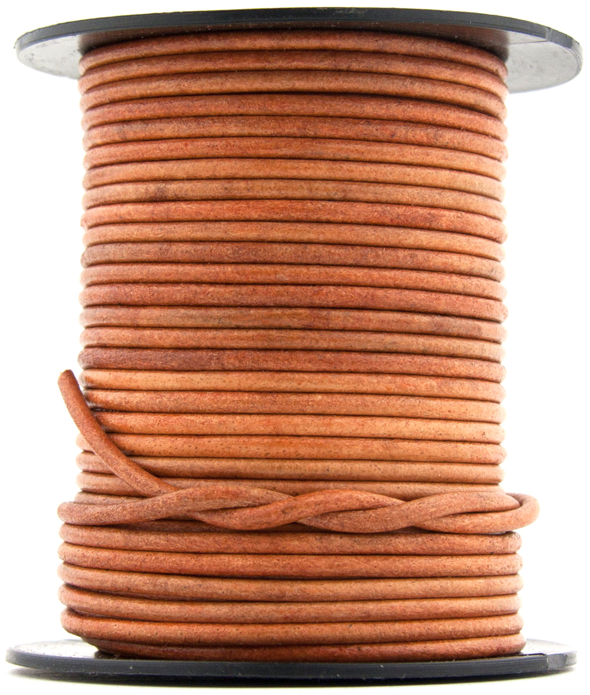 Tan Natural Round Leather Cord 1mm