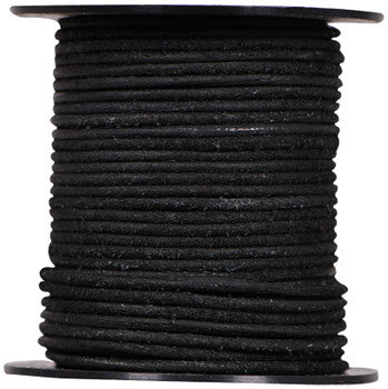 Round Suede Leather Cords- 1.5mm -Black