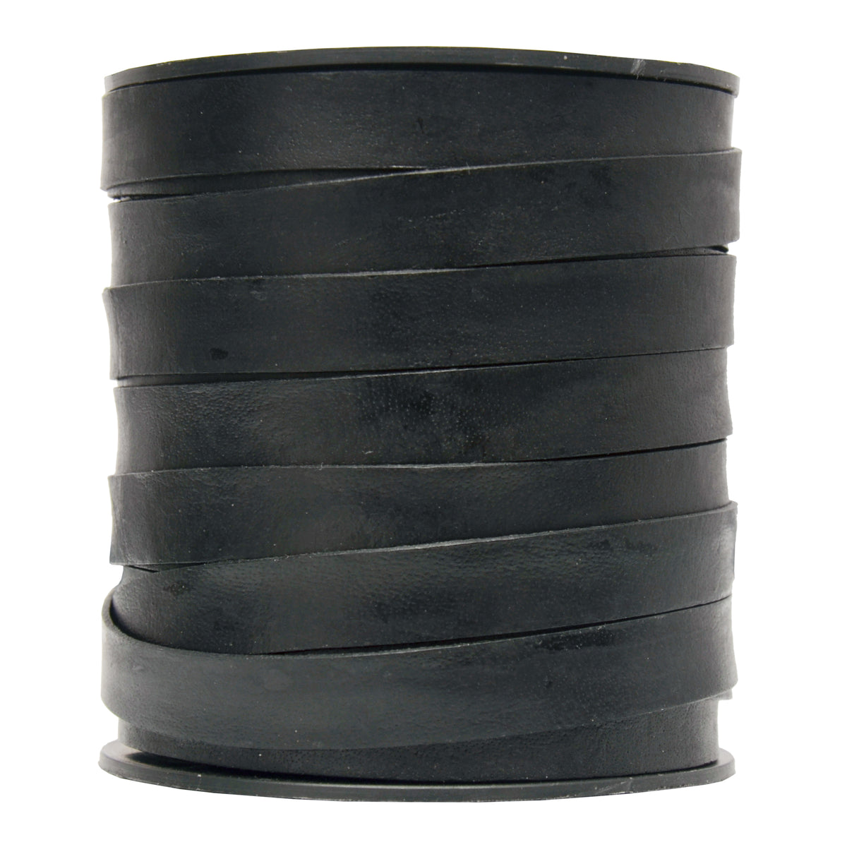 Black Natural- Flat Leather Cord 10mm*1mm
