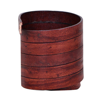 Dark Cherry Flat Leather Cords 10mm x 2mm- 1 meter