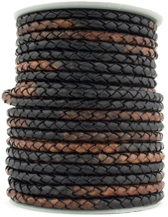 Gypsy Sippa Round Bolo Braided Leather Cord 4mm