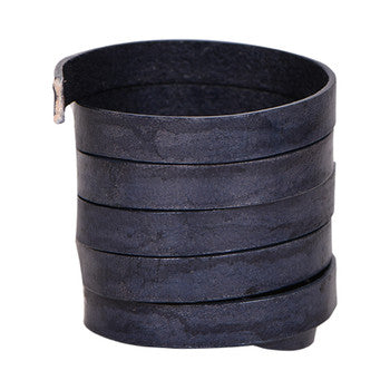 Midnight Blue Flat Leather Cords 10mm x 2mm- 1 meter
