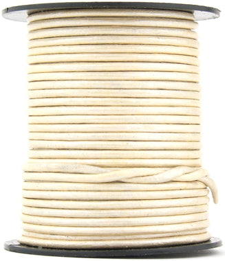 Pearl Metallic Round Leather Cord 1mm