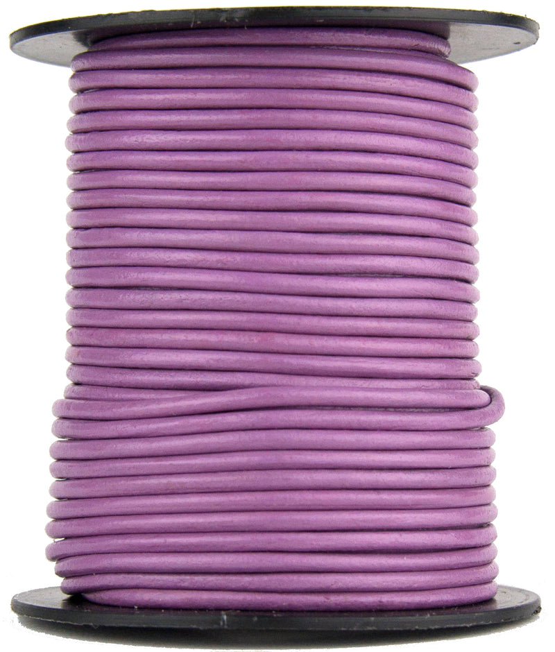 Radiant Orchid Round Leather Cord 1.5mm