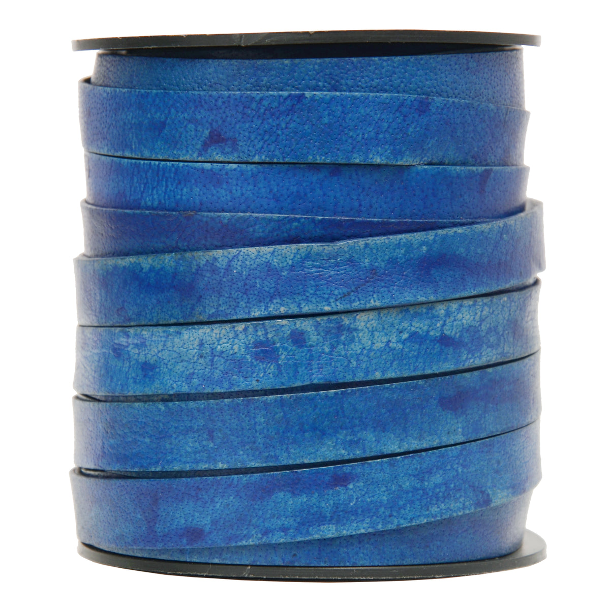 Royal Blue Flat Leather Cord 10mm x 1mm