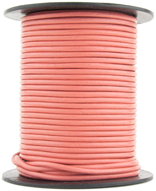 Salmon Round Leather Cord 1.5mm