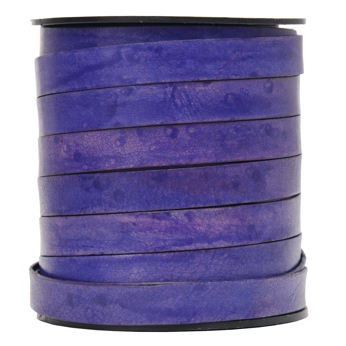 Violet Natural Flat Leather Cord 10mm x 1mm