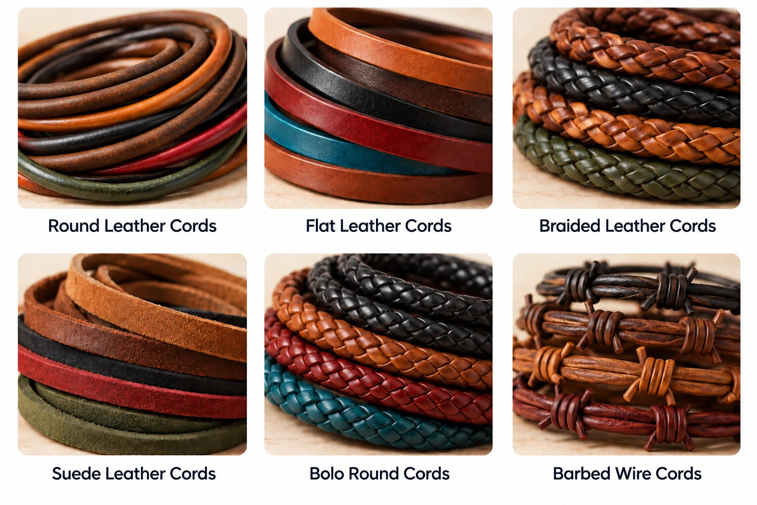 Round Leather Cords